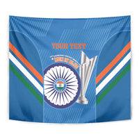 Custom India Cricket Tapestry 2nd Champions World Cup Men In Blue - Wonder Print Shop