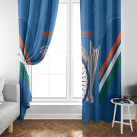 Custom India Cricket Window Curtain 2nd Champions World Cup Men In Blue - Wonder Print Shop