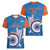 Custom India Cricket Women V-Neck T-Shirt 2nd Champions World Cup Men In Blue - Wonder Print Shop