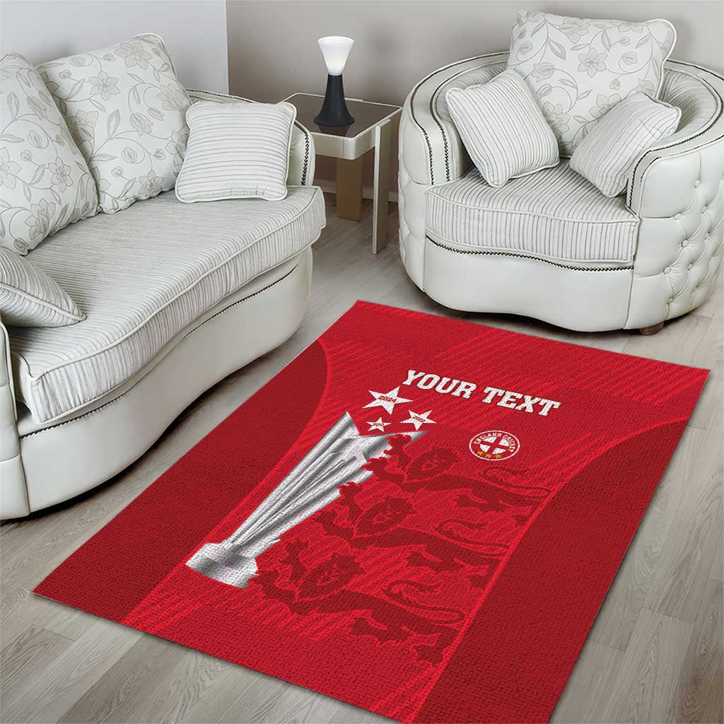 Custom England Cricket Area Rug 3rd Champions World Cup Proud - Wonder Print Shop