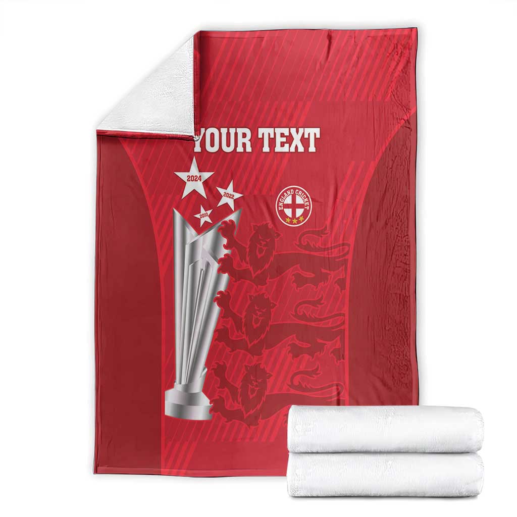 Custom England Cricket Blanket 3rd Champions World Cup Proud