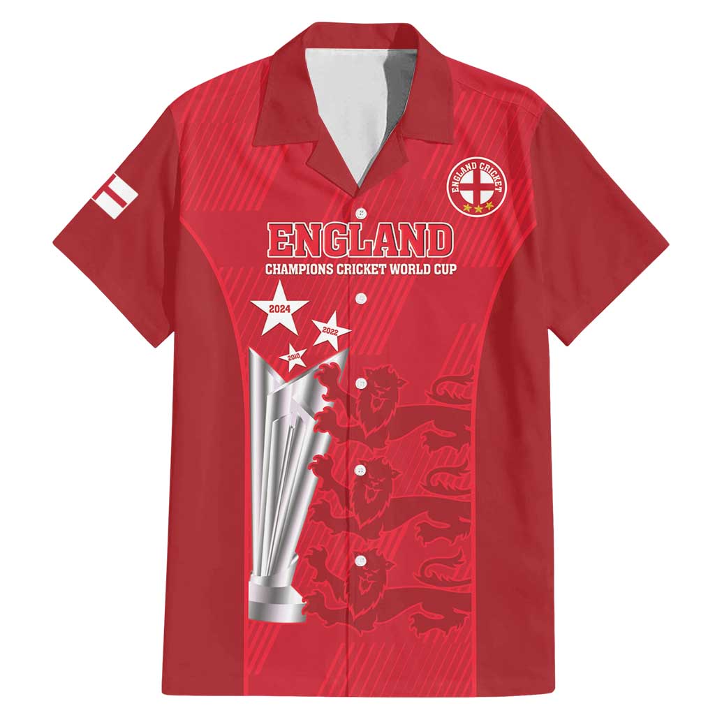 Custom England Cricket Family Matching Mermaid Dress and Hawaiian Shirt 3rd Champions World Cup Proud - Wonder Print Shop