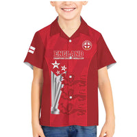Custom England Cricket Family Matching Mermaid Dress and Hawaiian Shirt 3rd Champions World Cup Proud - Wonder Print Shop