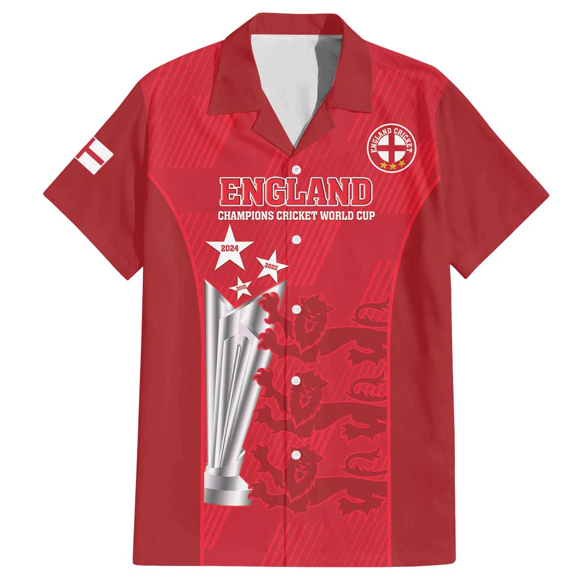 Custom England Cricket Family Matching Puletasi and Hawaiian Shirt 3rd Champions World Cup Proud - Wonder Print Shop