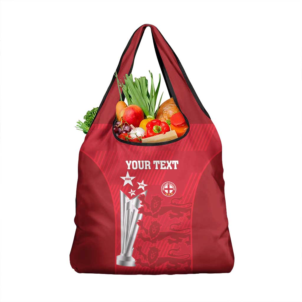 Custom England Cricket Grocery Bag 3rd Champions World Cup Proud