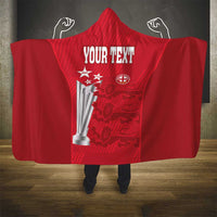 Custom England Cricket Hooded Blanket 3rd Champions World Cup Proud