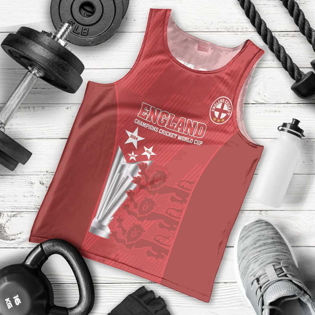 Custom England Cricket Men Tank Top 3rd Champions World Cup Proud - Wonder Print Shop