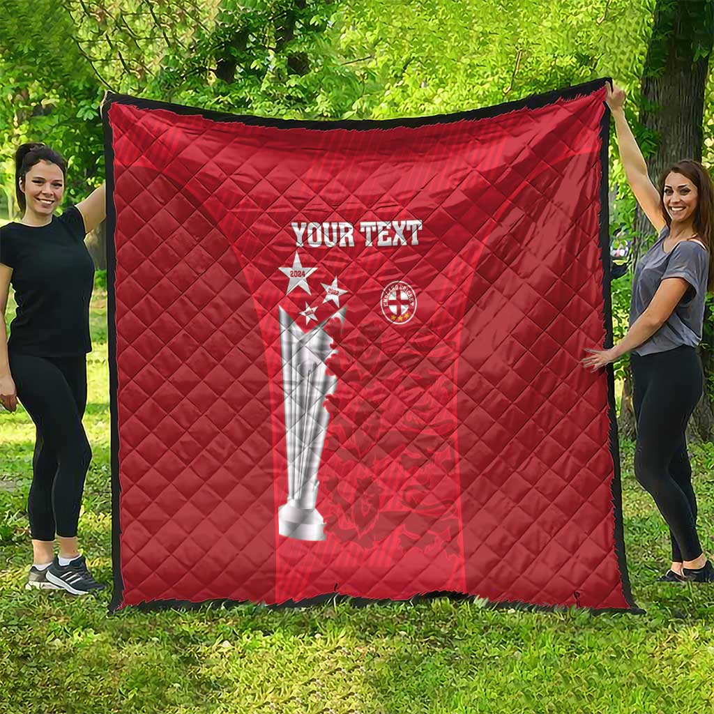 Custom England Cricket Quilt 3rd Champions World Cup Proud - Wonder Print Shop