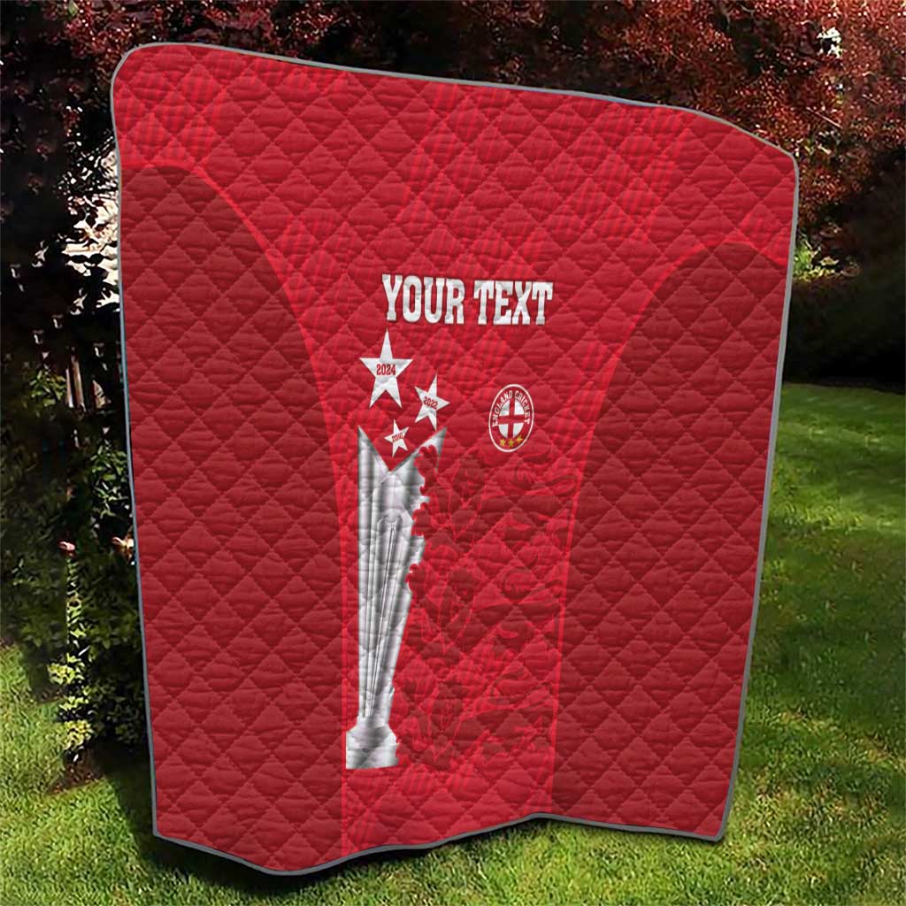 Custom England Cricket Quilt 3rd Champions World Cup Proud - Wonder Print Shop