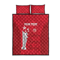 Custom England Cricket Quilt Bed Set 3rd Champions World Cup Proud - Wonder Print Shop