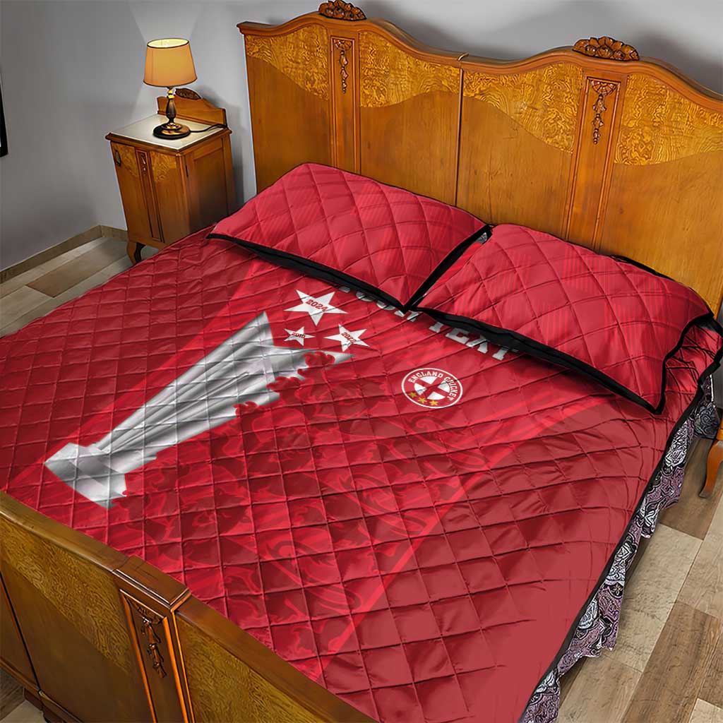Custom England Cricket Quilt Bed Set 3rd Champions World Cup Proud - Wonder Print Shop