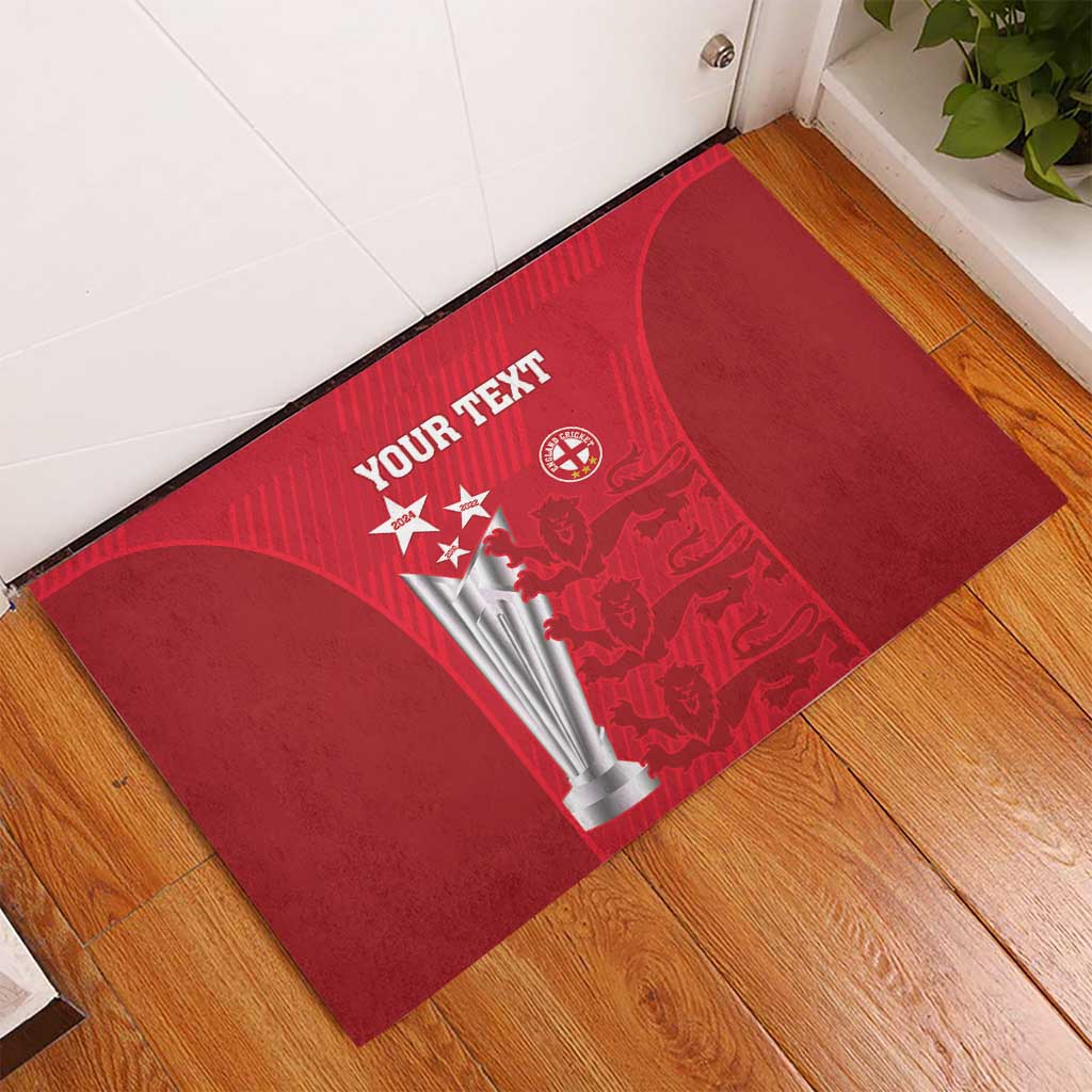 Custom England Cricket Rubber Doormat 3rd Champions World Cup Proud - Wonder Print Shop