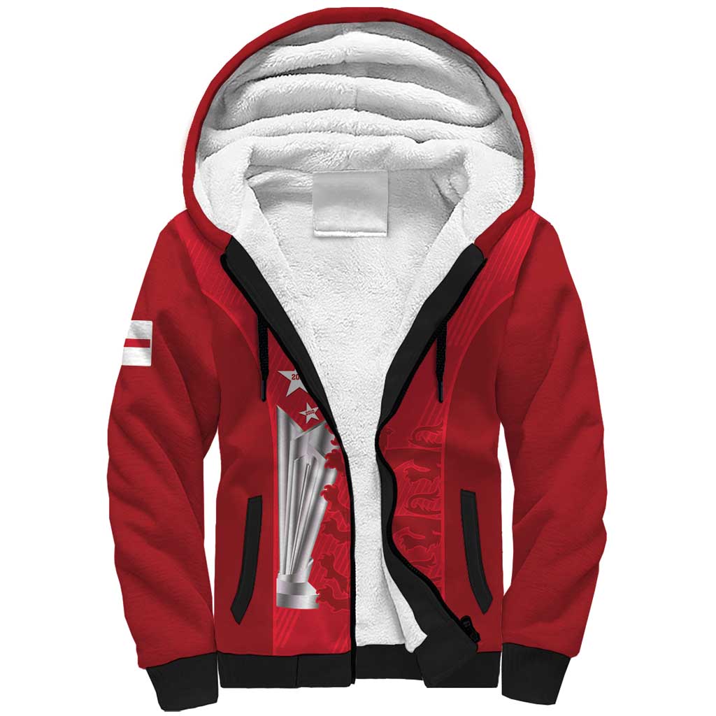 Custom England Cricket Sherpa Hoodie 3rd Champions World Cup Proud - Wonder Print Shop