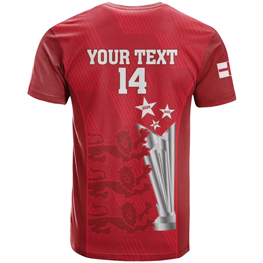 Custom England Cricket T Shirt 3rd Champions World Cup Proud - Wonder Print Shop