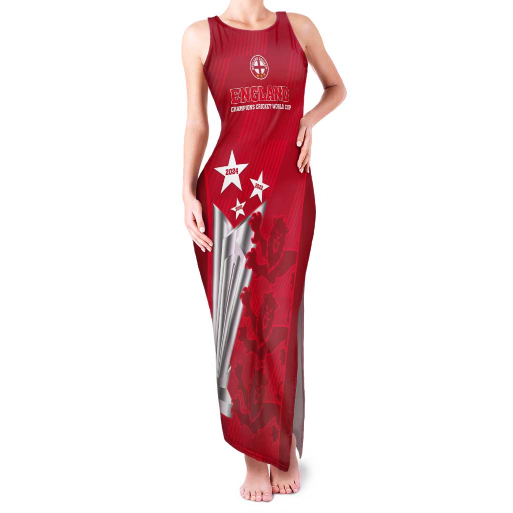 Custom England Cricket Tank Maxi Dress 3rd Champions World Cup Proud - Wonder Print Shop
