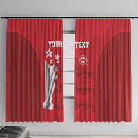 Custom England Cricket Window Curtain 3rd Champions World Cup Proud - Wonder Print Shop