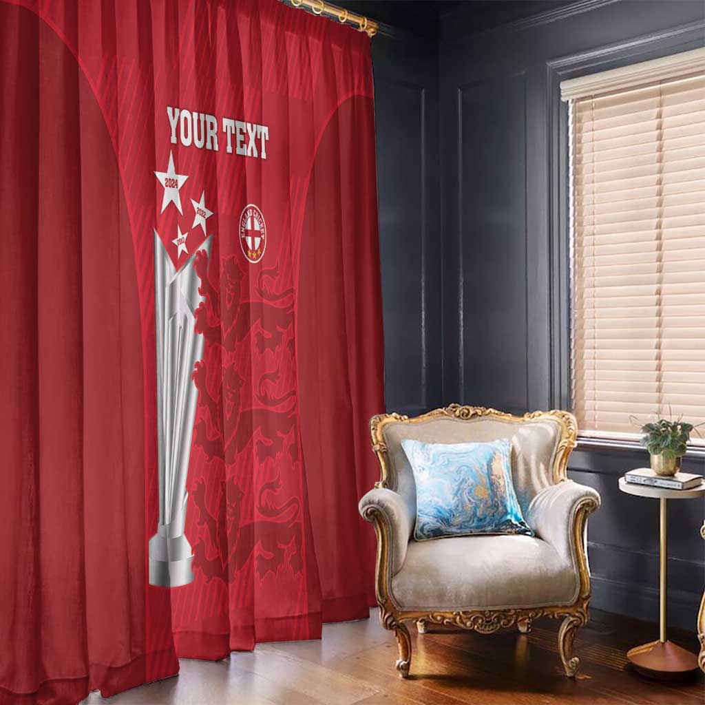 Custom England Cricket Window Curtain 3rd Champions World Cup Proud - Wonder Print Shop