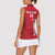 Custom England Cricket Women Sleeveless Polo Shirt 3rd Champions World Cup Proud - Wonder Print Shop