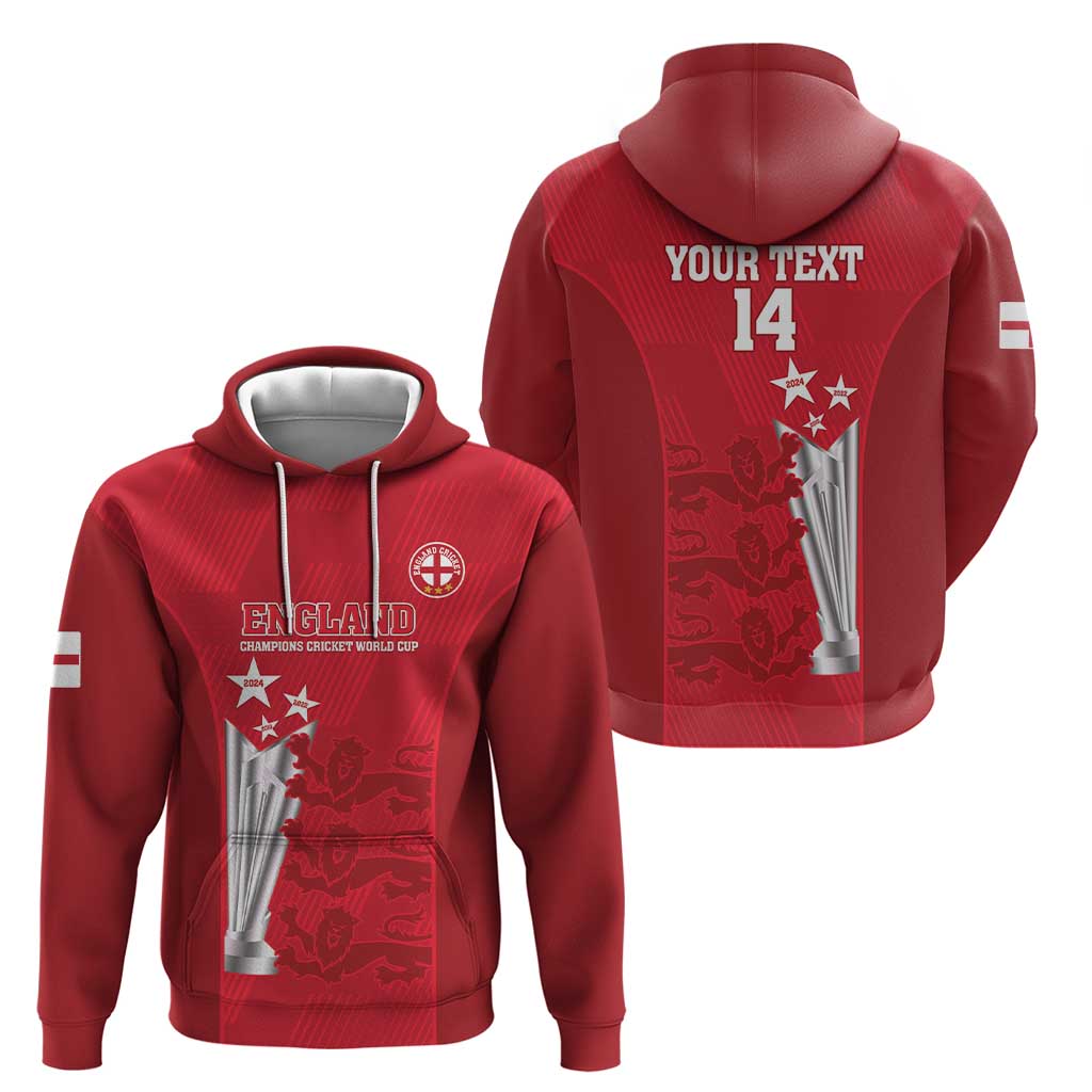Custom England Cricket Zip Hoodie 3rd Champions World Cup Proud - Wonder Print Shop
