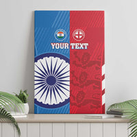 Custom India And England Cricket Canvas Wall Art 2024 Together Dynamic Version - Wonder Print Shop