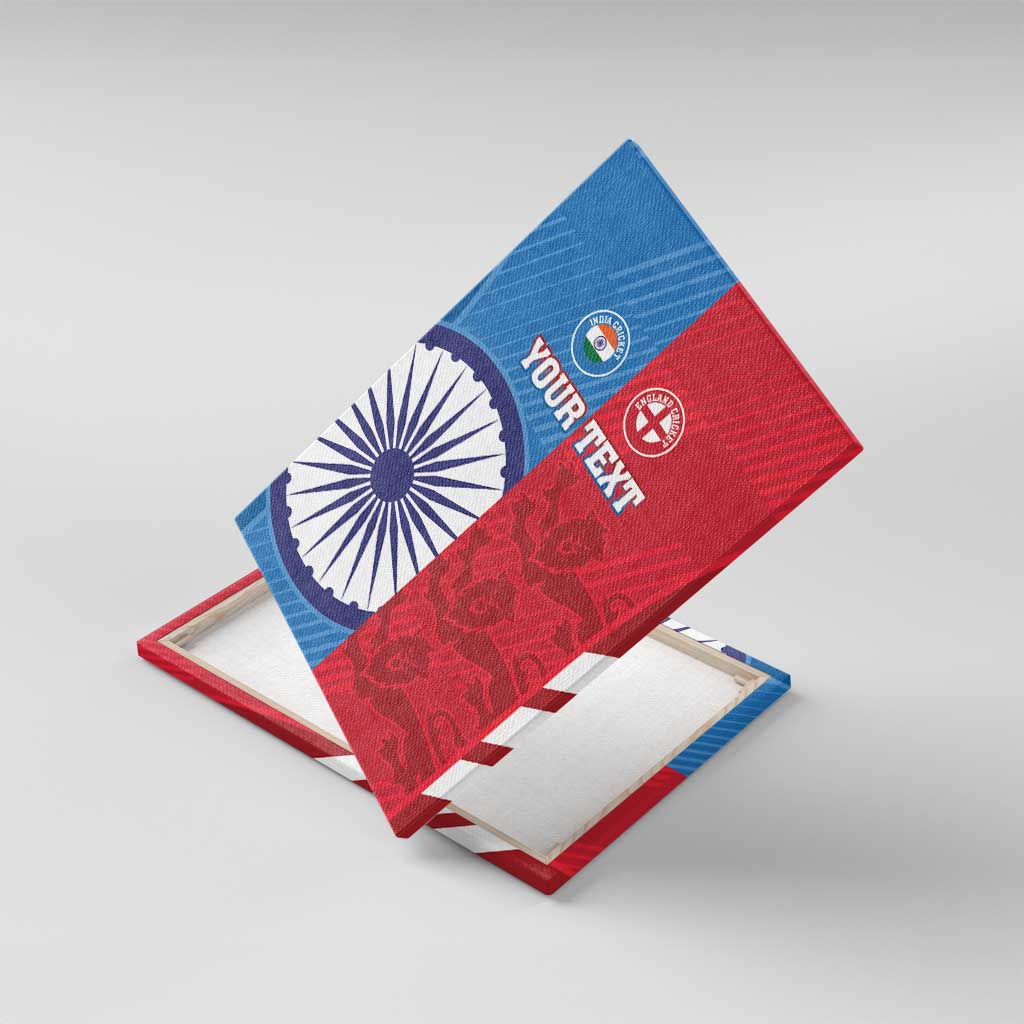 Custom India And England Cricket Canvas Wall Art 2024 Together Dynamic Version - Wonder Print Shop