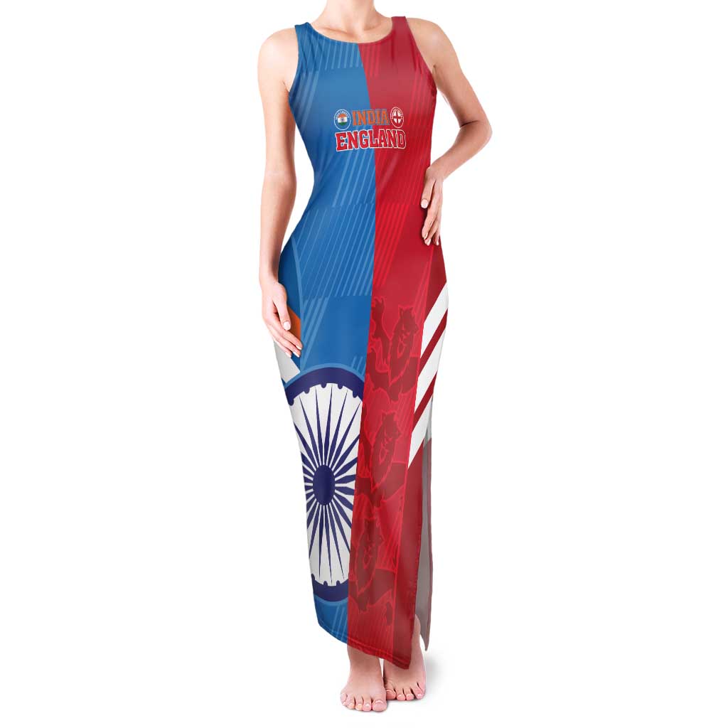 Custom India And England Cricket Family Matching Tank Maxi Dress and Hawaiian Shirt 2024 Together Dynamic Version - Wonder Print Shop