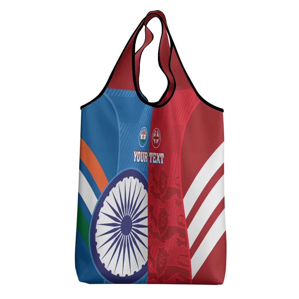 Custom India And England Cricket Grocery Bag Together Dynamic Version