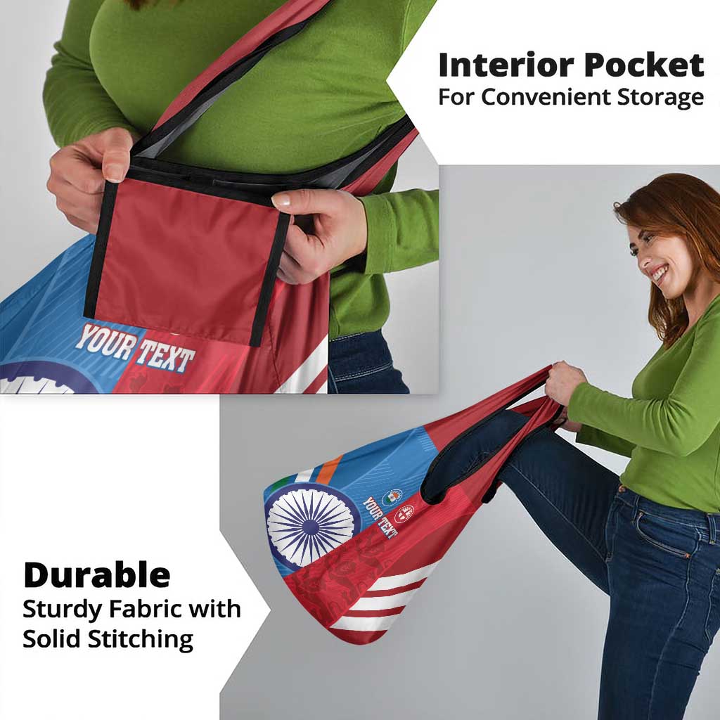Custom India And England Cricket Grocery Bag Together Dynamic Version