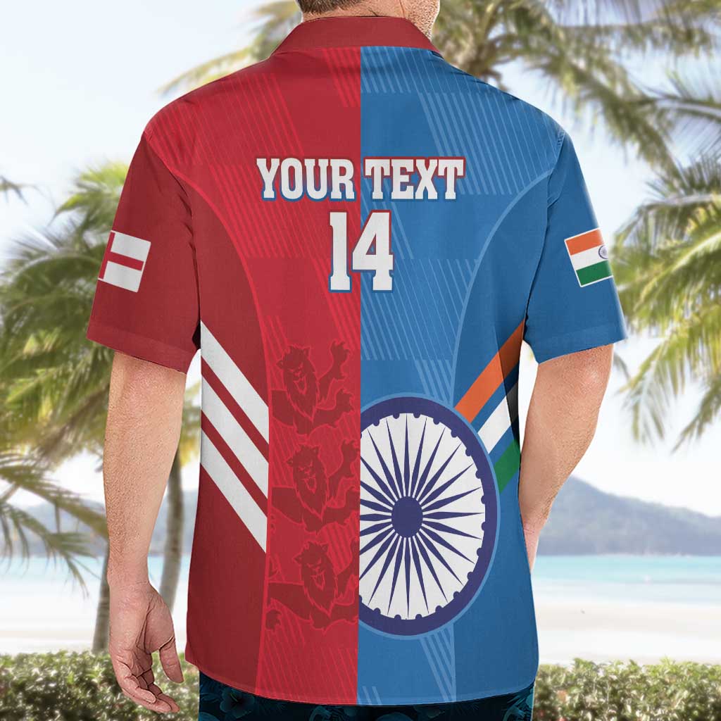 Custom India And England Cricket Hawaiian Shirt 2024 Together Dynamic Version - Wonder Print Shop