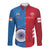 Custom India And England Cricket Long Sleeve Button Shirt 2024 Together Dynamic Version - Wonder Print Shop
