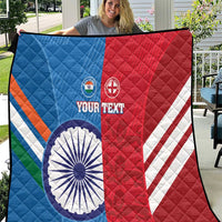 Custom India And England Cricket Quilt 2024 Together Dynamic Version - Wonder Print Shop