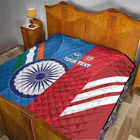 Custom India And England Cricket Quilt 2024 Together Dynamic Version - Wonder Print Shop