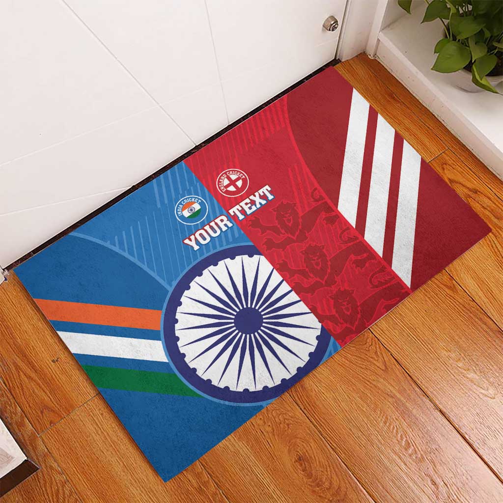 Custom India And England Cricket Rubber Doormat 2024 Together Dynamic Version - Wonder Print Shop