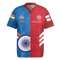 Custom India And England Cricket Rugby Jersey 2024 Together Dynamic Version - Wonder Print Shop