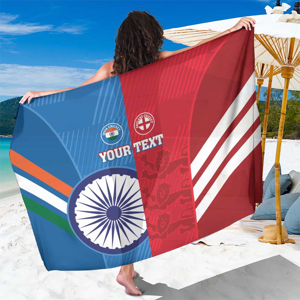 Custom India And England Cricket Sarong 2024 Together Dynamic Version - Wonder Print Shop