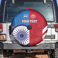 Custom India And England Cricket Spare Tire Cover 2024 Together Dynamic Version - Wonder Print Shop