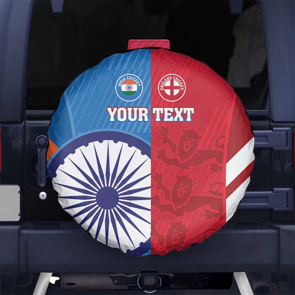Custom India And England Cricket Spare Tire Cover 2024 Together Dynamic Version - Wonder Print Shop