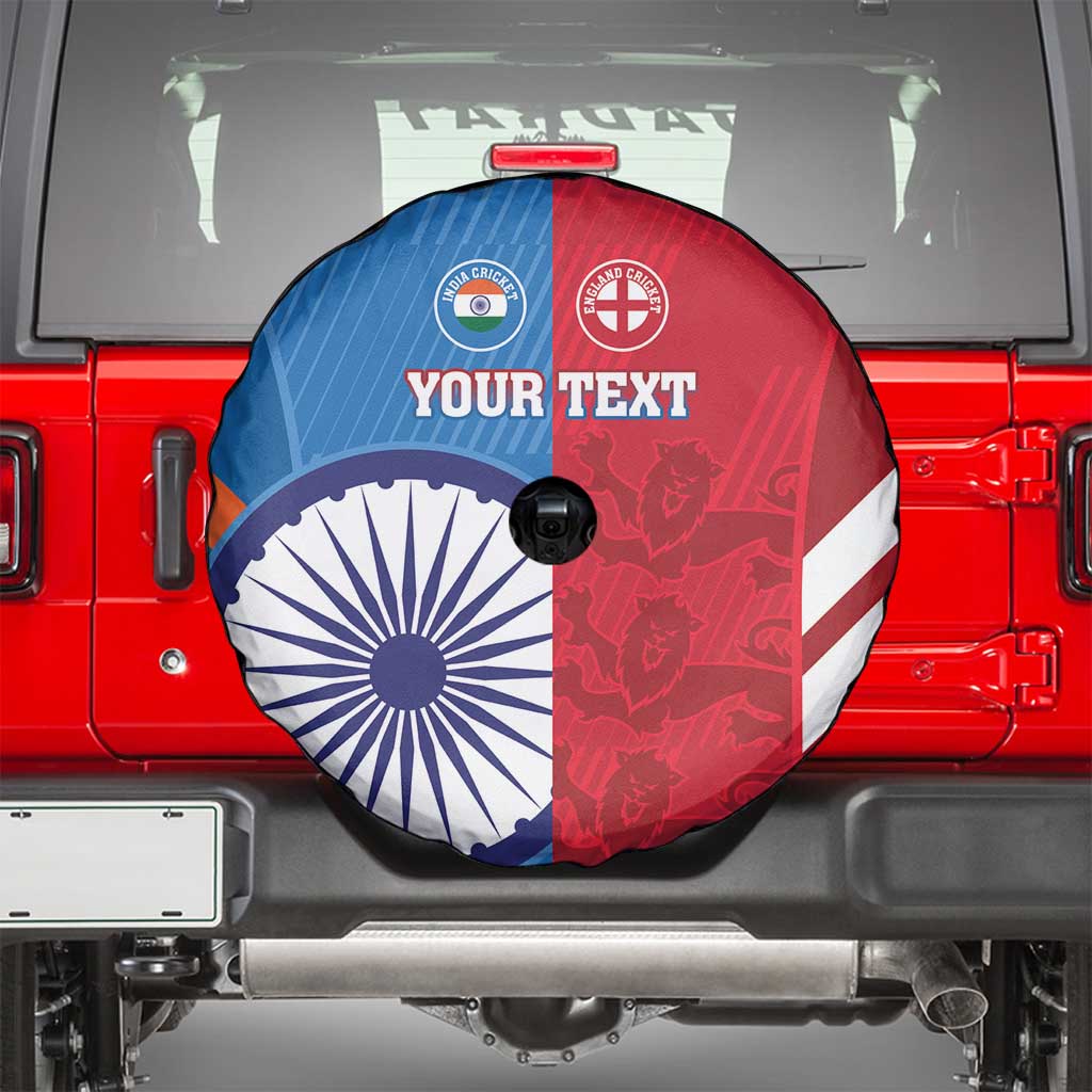 Custom India And England Cricket Spare Tire Cover 2024 Together Dynamic Version - Wonder Print Shop
