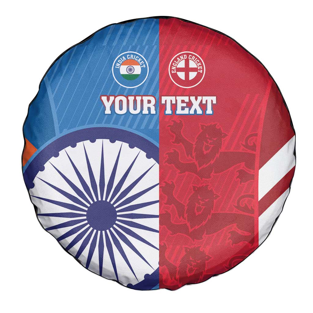 Custom India And England Cricket Spare Tire Cover 2024 Together Dynamic Version - Wonder Print Shop