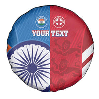 Custom India And England Cricket Spare Tire Cover 2024 Together Dynamic Version - Wonder Print Shop