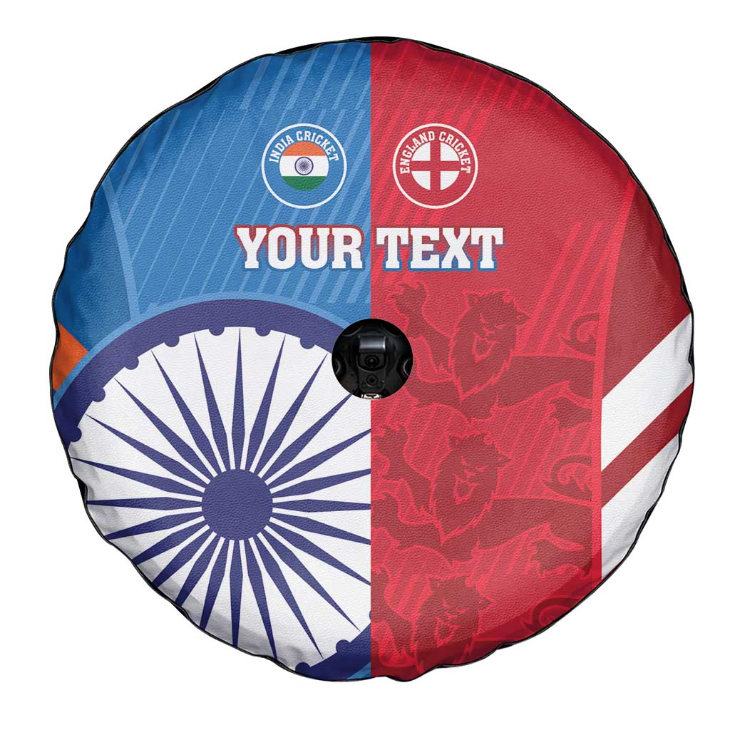 Custom India And England Cricket Spare Tire Cover 2024 Together Dynamic Version - Wonder Print Shop
