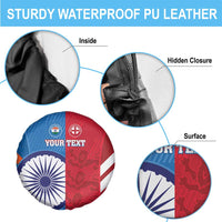 Custom India And England Cricket Spare Tire Cover 2024 Together Dynamic Version - Wonder Print Shop