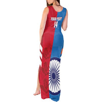 Custom India And England Cricket Tank Maxi Dress 2024 Together Dynamic Version - Wonder Print Shop