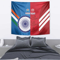 Custom India And England Cricket Tapestry 2024 Together Dynamic Version - Wonder Print Shop