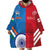 Custom India And England Cricket Wearable Blanket Hoodie 2024 Together Dynamic Version - Wonder Print Shop