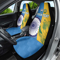 Custom India And South Africa Cricket Car Seat Cover 2024 Together Dynamic Version - Wonder Print Shop
