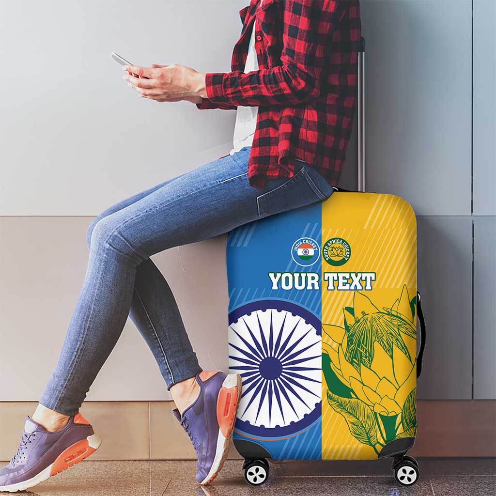 Custom India And South Africa Cricket Luggage Cover 2024 Together Dynamic Version - Wonder Print Shop