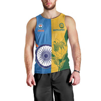 Custom India And South Africa Cricket Men Tank Top 2024 Together Dynamic Version - Wonder Print Shop
