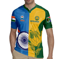 Custom India And South Africa Cricket Rugby Jersey 2024 Together Dynamic Version - Wonder Print Shop