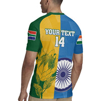 Custom India And South Africa Cricket Rugby Jersey 2024 Together Dynamic Version - Wonder Print Shop
